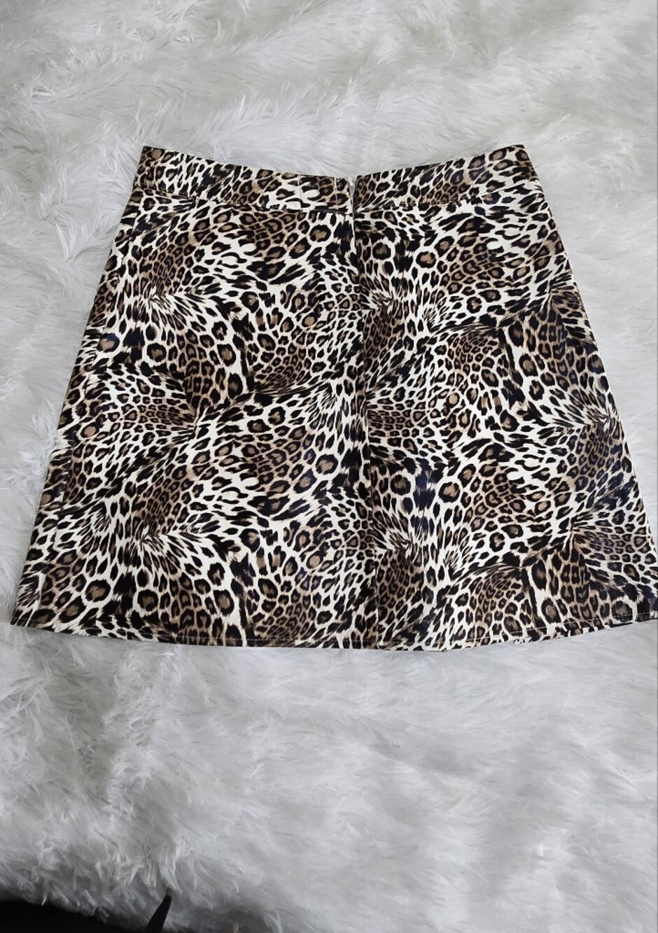 Princess Polly Leopard Print Mini Skirt - Brown, Black, Cream